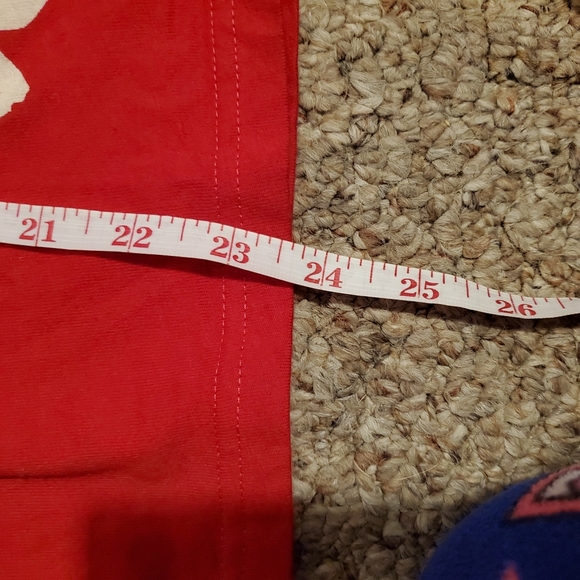 Emma James Red Floral Cotton Graphic Tee Shirt - Picture 7 of 7